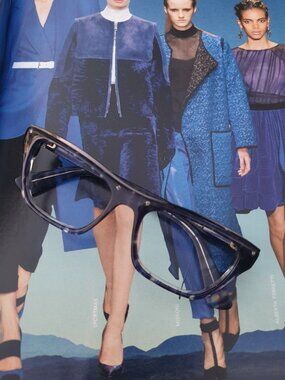 3.1 Phillip Lim Blue Eyeglasses Optical Frame with Case Women Fashion Accessory